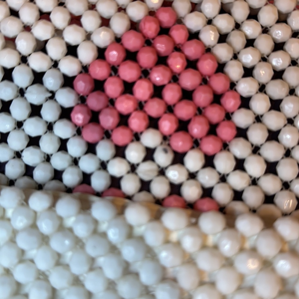 NWT Isaac Mizrahi Beaded Bag With Hearts - Picture 4 of 8